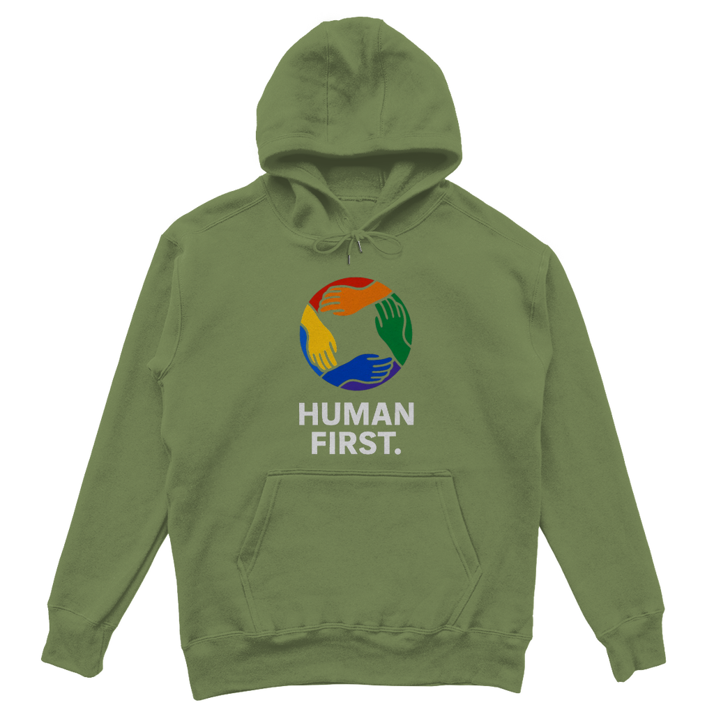 human first - Oversize Hoodie für Gleichheit