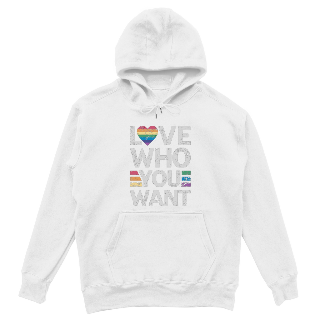 Love Who You Want – Oversize Hoodie für Liebe ohne Grenzen