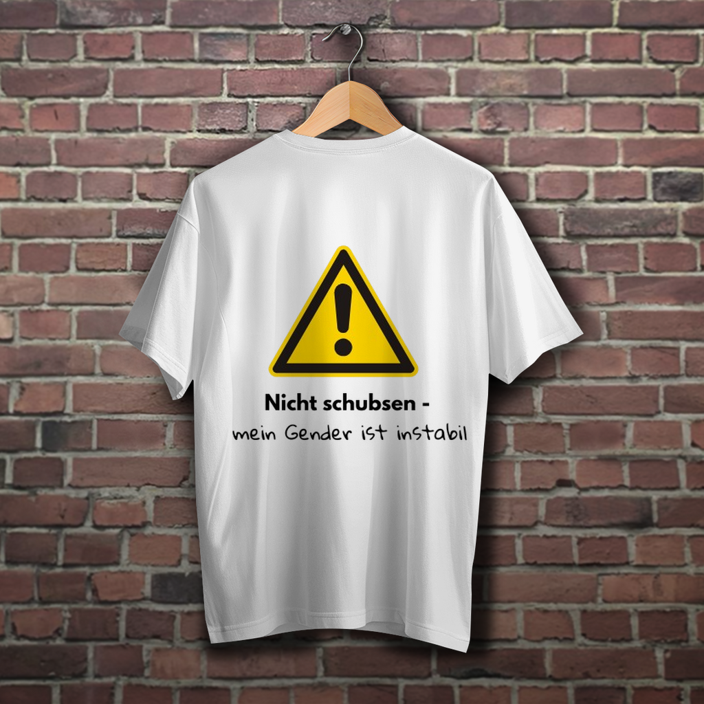 Nicht schubsen - Oversize T-Shirt