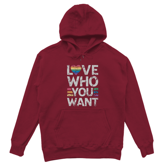 Love Who You Want – Oversize Hoodie für Liebe ohne Grenzen