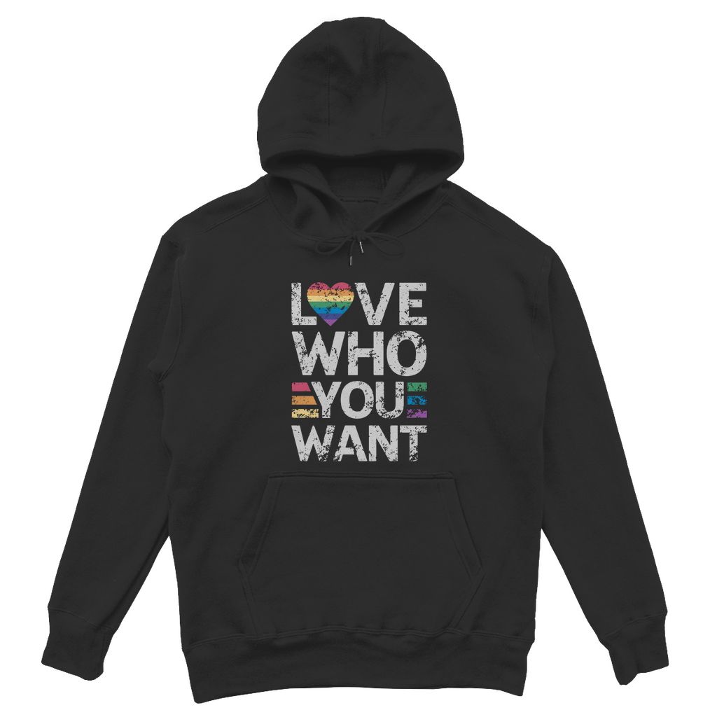 Love Who You Want – Oversize Hoodie für Liebe ohne Grenzen