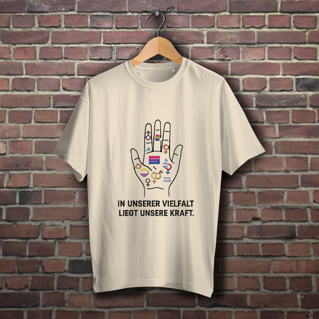In unserer Vielfalt liegt unsere Kraft - Oversize Shirt