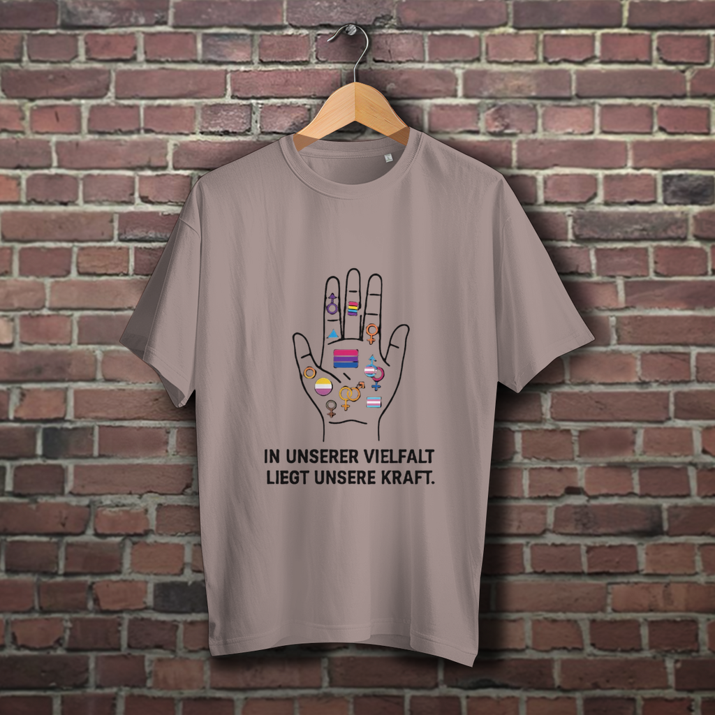 In unserer Vielfalt liegt unsere Kraft - Oversize Shirt