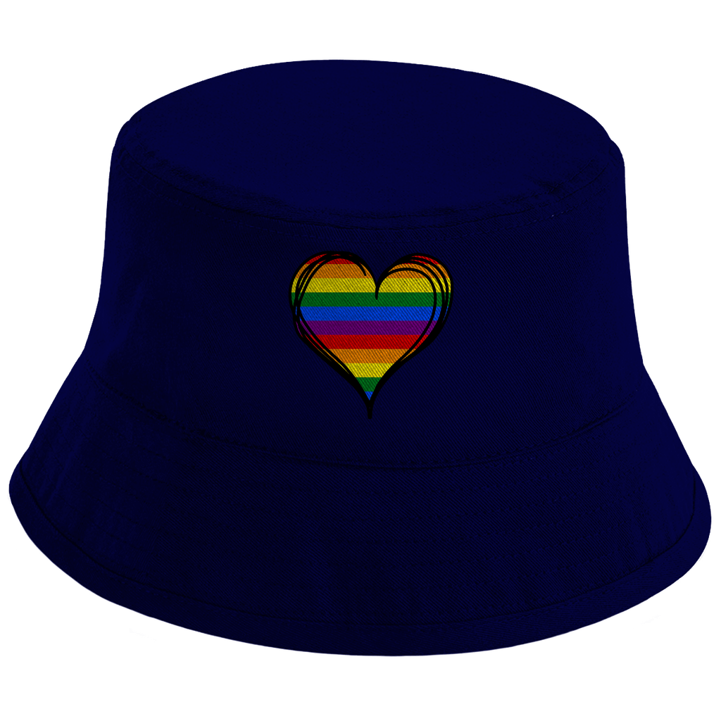Regenbogenherz - Bucket hat