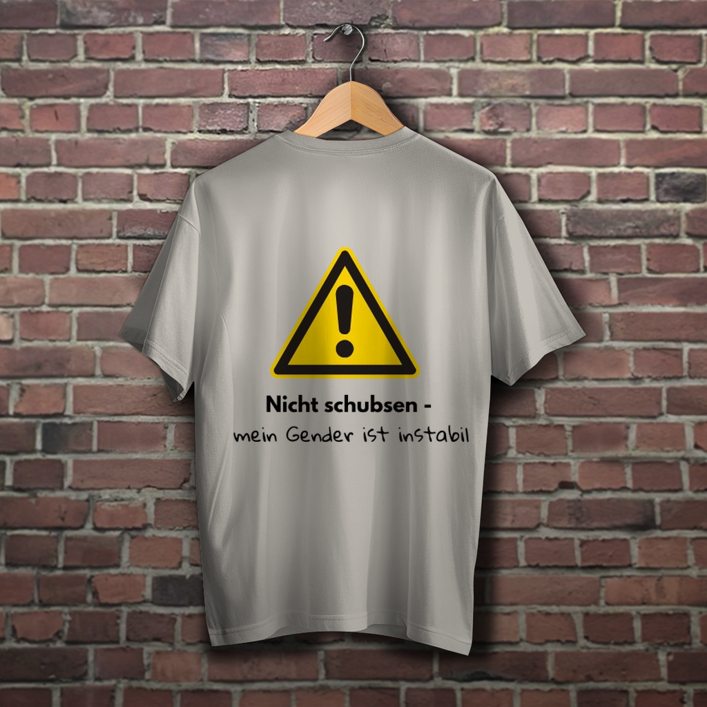 Nicht schubsen - Oversize T-Shirt