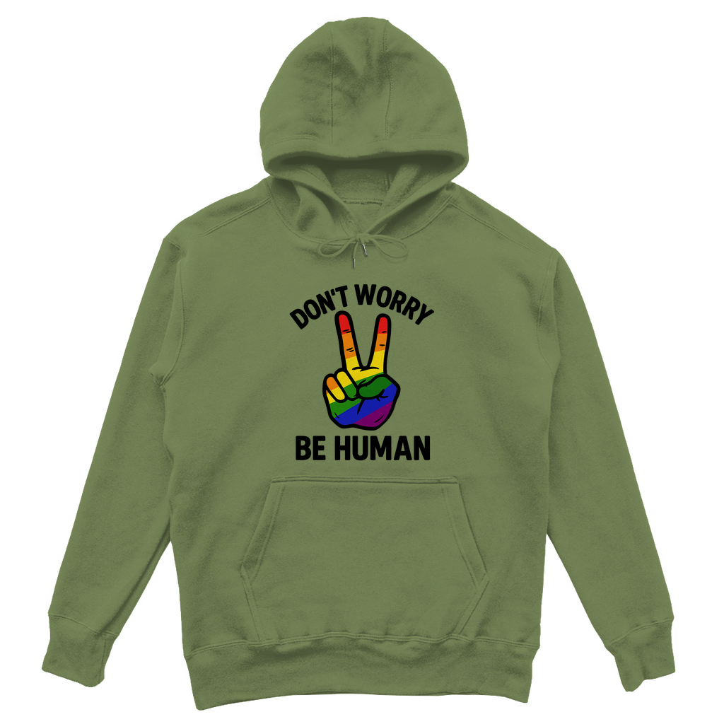 Dont worry be human - Oversize Hoodie