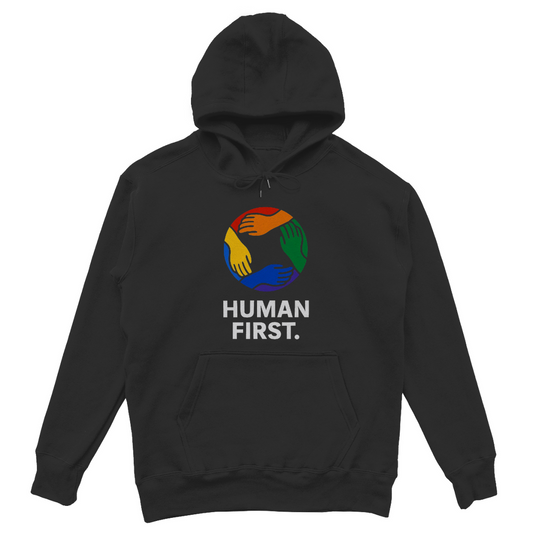 human first - Oversize Hoodie für Gleichheit