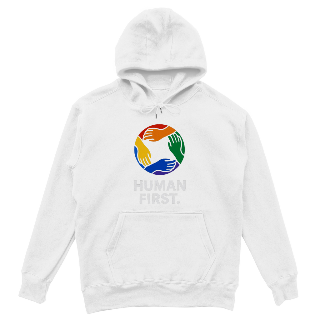 human first - Oversize Hoodie für Gleichheit