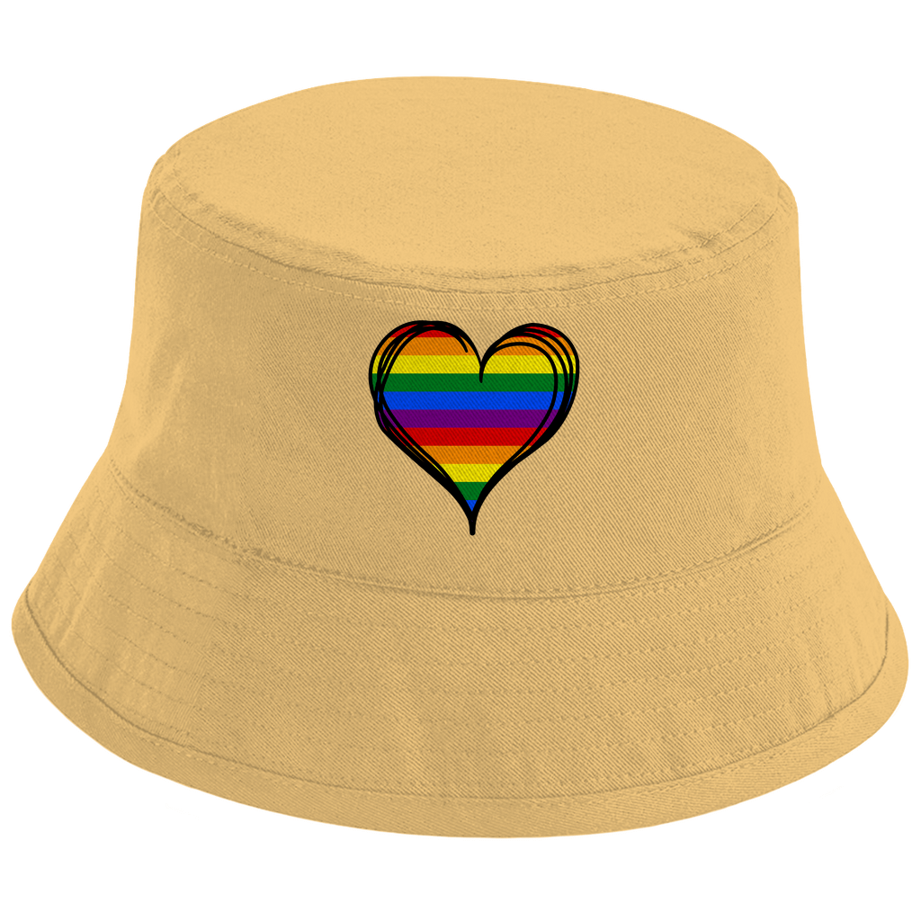 Regenbogenherz - Bucket hat