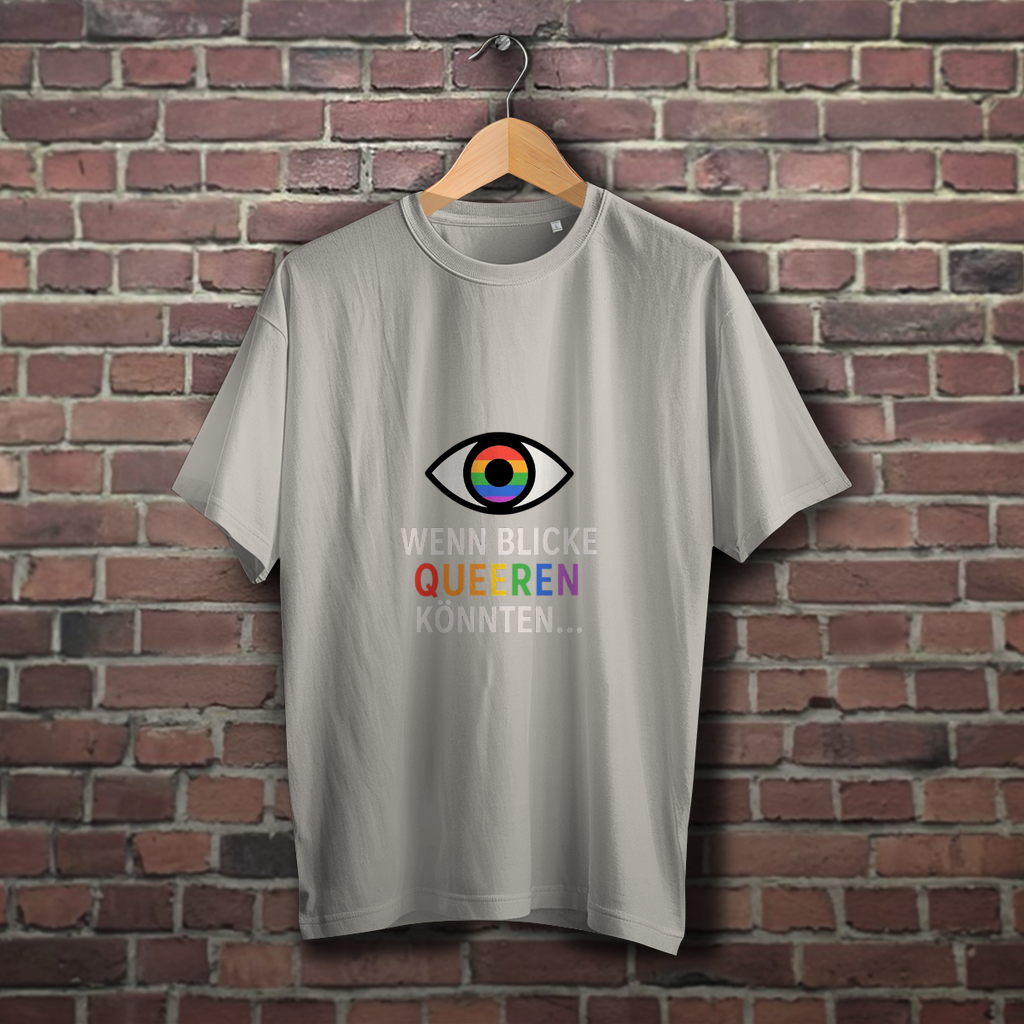Wenn Blicke queeren könnten - Oversize T-Shirt mit Augenzwinkern