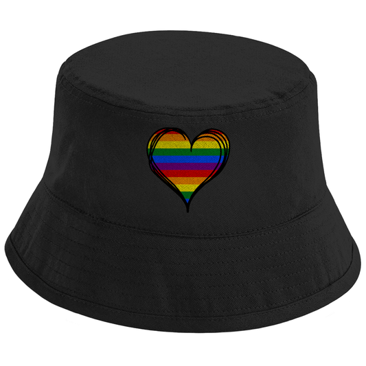 Regenbogenherz - Bucket hat