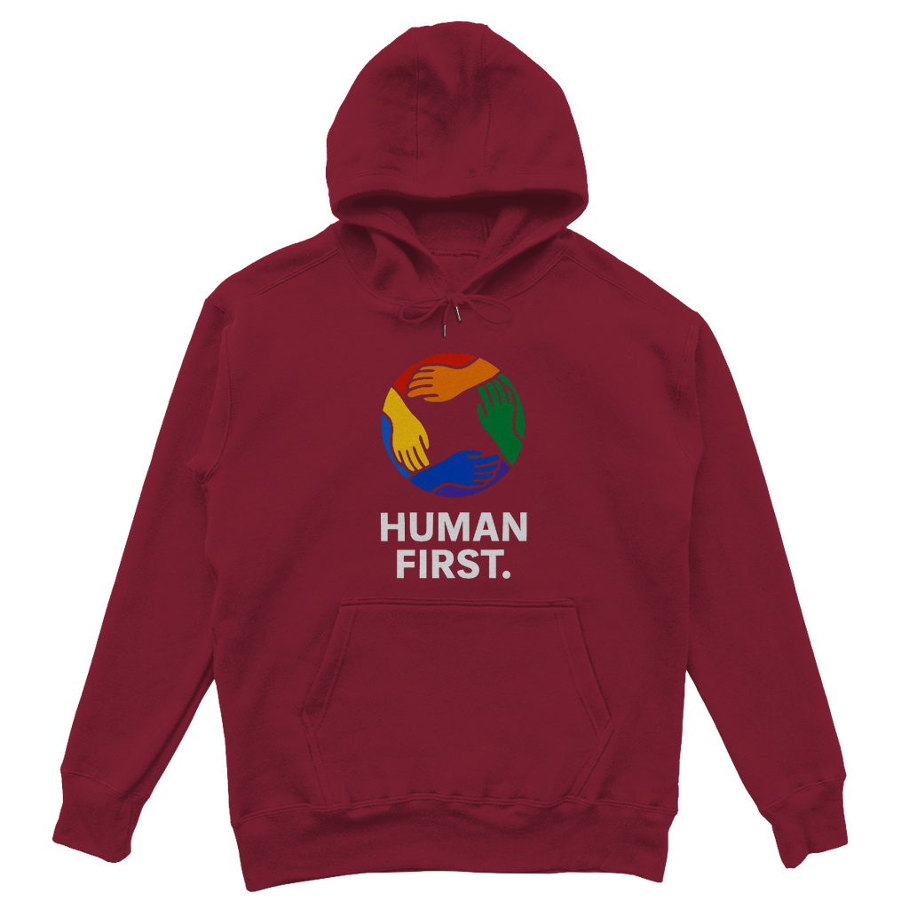 human first - Oversize Hoodie für Gleichheit