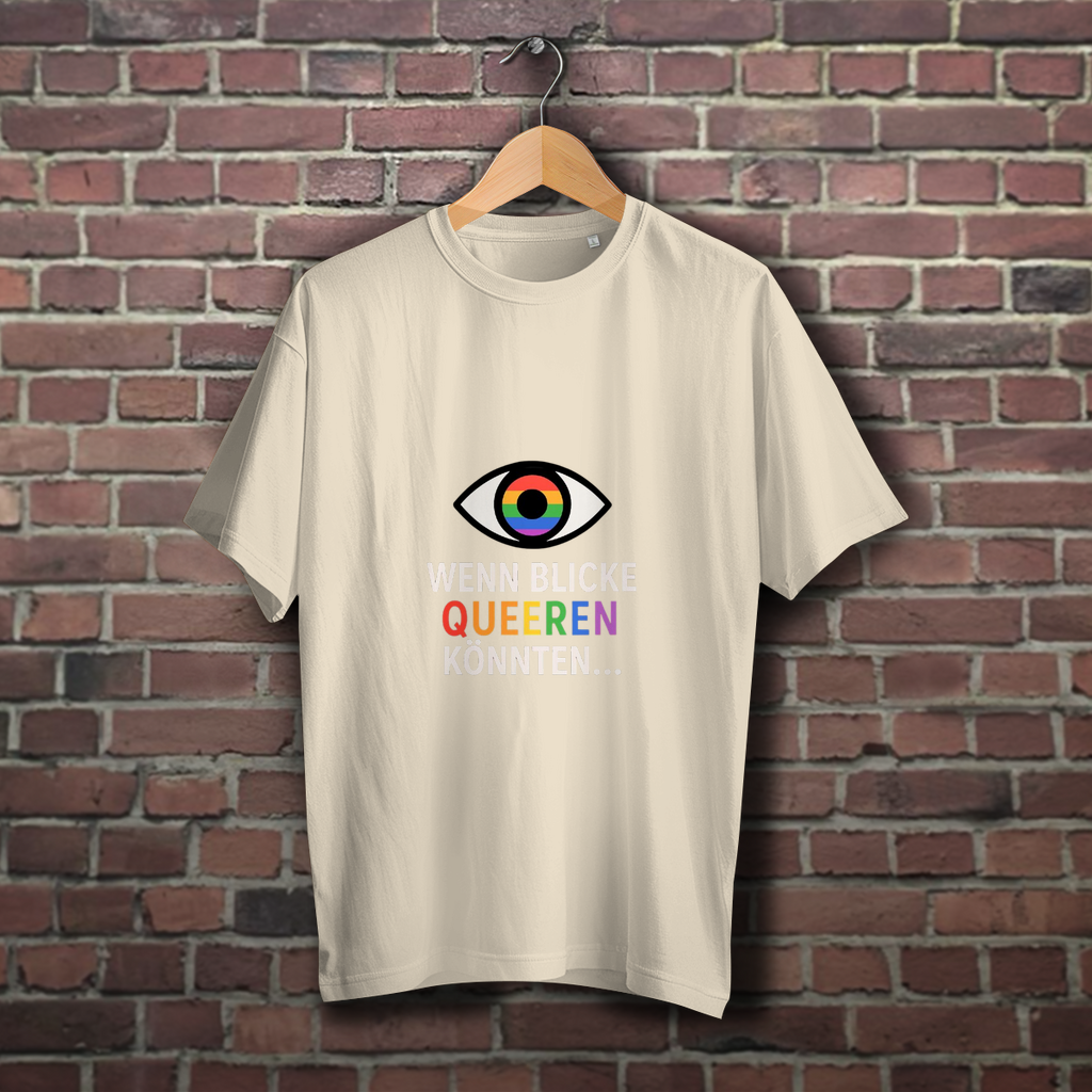 Wenn Blicke queeren könnten - Oversize T-Shirt mit Augenzwinkern