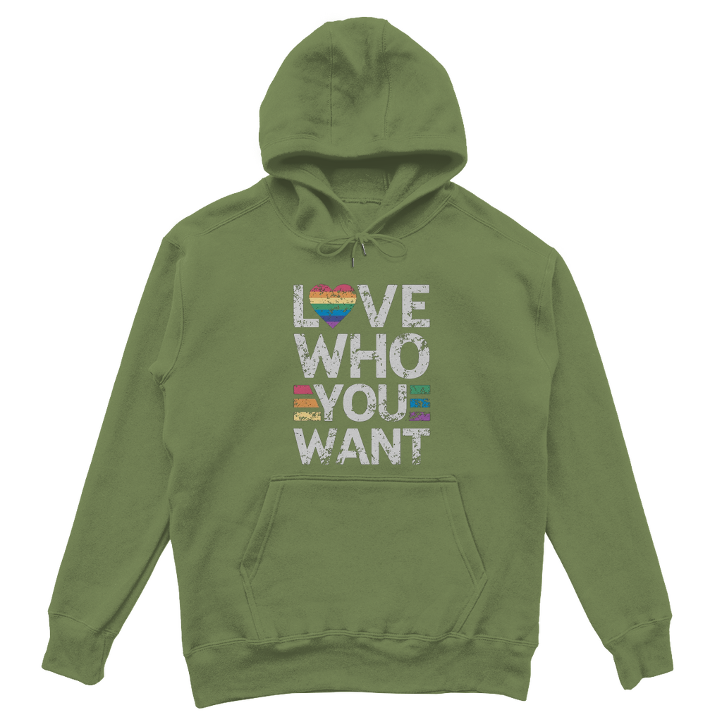 Love Who You Want – Oversize Hoodie für Liebe ohne Grenzen