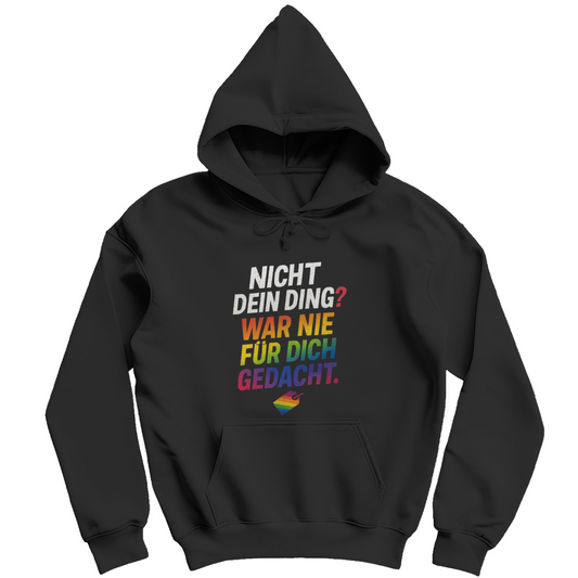 Nicht dein Ding – Unisex Hoodie für Selbstbestimmung